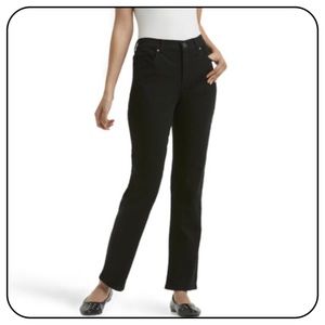 Basic Editions Size 12 Classic Fit Black Jeans